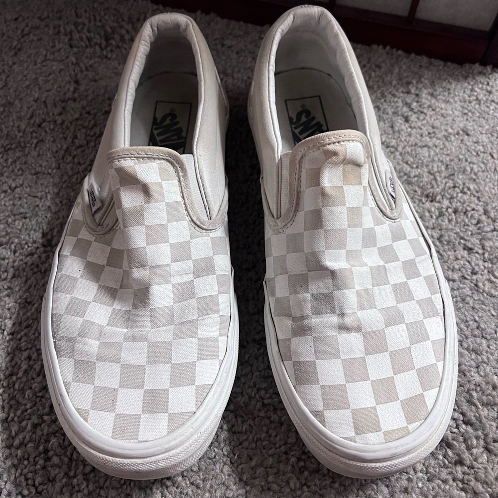 Vans white shoes